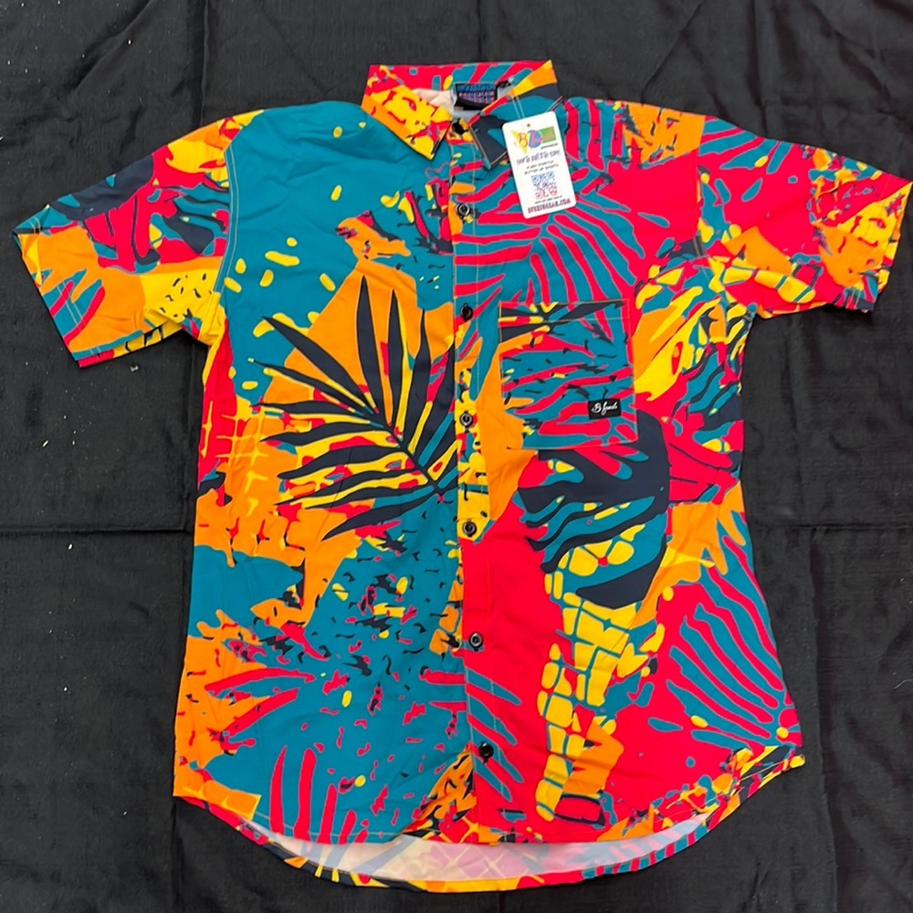 B FRESH GEAR 4 way stretch UV protective button up